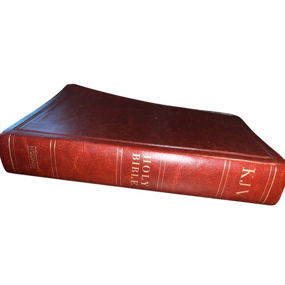 KJV Large Print Personal Size Bible Genuine LeatherTouch Holman Indexed - Picture 3 of 9